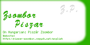 zsombor piszar business card